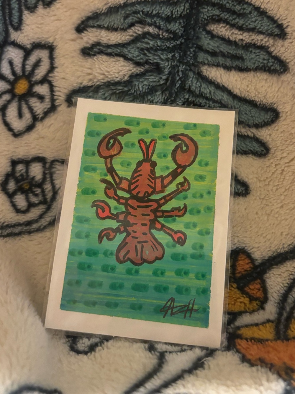 ORIGINAL ACEO “Lobster”